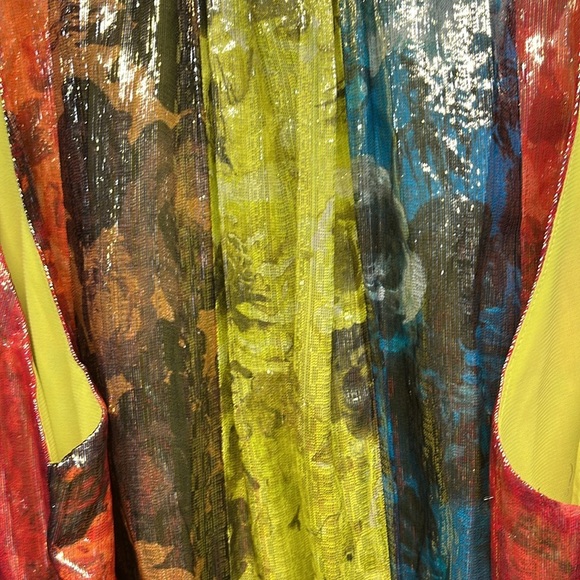 Alice + Olivia MERTIE MOCK NECK PLEATED MAXI DRESS New With Tags 6 - Picture 3 of 5